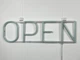 Неоновая вывеска Open 500x150 Голубой - изображение 5