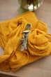 Марлевый раннер на стол ручного окрашивания VTILENE, Mustard, 60 см, 9 м - изображение 1