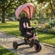 Детский трехколесный велосипед-коляска с родительской ручкой 4в1 (детский беговел) розовый TurboTrike (MT 1036 pink) - изображение 2