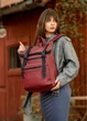 Женский рюкзак рол Sambag Roll Top Zard бордо 41 x 30 x 16 см (24238005) - изображение 6