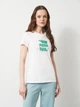 Футболка хлопковая женская Puma Graphics Logo Tee 69191002 L White (4069161675072) - изображение 1