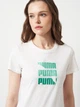Футболка хлопковая женская Puma Graphics Logo Tee 69191002 L White (4069161675072) - изображение 4