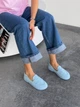 Женские лоферы barefoot 40 26 см Голубой 11871 - изображение 4