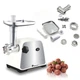 М'ясорубка DOMOTEC MS-2028 4500W електрична 3в1 з реверсом, соковижималкою та овочерізкою, металевий корпус, 3 диски для фаршу, насадка для ковбас та кеббе - зображення 4