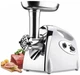 М'ясорубка електрична Crownberg CB-4213 3000W з реверсом і соковижималкою, 3 решітки 3/5/7 мм, насадки для ковбас і кеббе, шнекова електром'ясорубка з металевим шнеком для дому біла - изображение 1