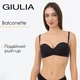 Бюстгальтер балконет с двойным несъемным push-up Giulia L1511A 70C Black-Черный, гладкий базовый, повседневное белье - изображение 1
