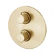 Термостат для душу на 3 споживача Paffoni Light honey gold brushed LIQ019HGSP - зображення 1