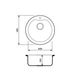 Кухонна мийка Adamant Wave Ø485x210 Sand сахара 214223 - зображення 2