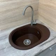 Кухонная мойка Adamant Ovale 610x420x180 коричневый 639223 - изображение 2