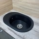 Кухонная мойка Adamant Ovale 610x420x180 чёрный 635223 - изображение 3