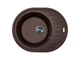 Кухонна мийка Adamant Ovum 615x495x200 коричневий 000008383 - зображення 1