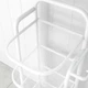 Полиця-стелаж для взуття на 8 пар з підставкою для парасольок та аксесуарів металевий білий 25×28,5×121 см - зображення 4