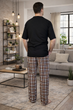 Чоловічий піжамний комплект "City Chill" (штани+футболка) COSY XL Чорний (cosy4177707s4) - зображення 2