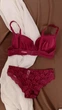 Комплект белья женский No Brand П1095 бордовый размер 85С-XL - изображение 2