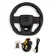 Анатомический руль для Toyota Land Cruiser 200(07-15), Prado 150(09-17). Кожа. С комплектом для подогрева. Черный логотип. - изображение 1