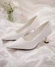 Туфли с острым носком на низком каблуке Meideli Женские Белый 36 (23 cм) (f976 white) - изображение 1