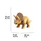 3D Пазл Конструктор Картонный Cartonic Трицератопс Динозавр (Triceratops Collectible) 105 деталей - изображение 8