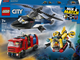 Конструктор LEGO City Набір з гелікоптером пожежною машиною та підводним човном 874 елементи (60462) - зображення 1
