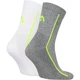 Носки Head ALL SPORTS PERFORMANCE SHORTCREW 2P бело-лаймовые, серо-лаймовые (2 пары) 43-46 701229021-004 - изображение 2