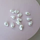 Перлина Біле сяйво, Shell pearl, 10x18 мм, біла, 2 шт. - зображення 3