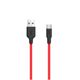 Кабель HOCO X21 USB to Type-C 2A, 1m, silicone, TPE connectors, Red - изображение 1