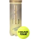 Набір м'ячів для тенісу Head TOUR 3 жовтий (3 штуки) 570-703 - зображення 1