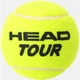 Набір м'ячів для тенісу Head TOUR 3 жовтий (3 штуки) 570-703 - зображення 2