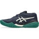 Кроссовки теннисные Asics GEL-RESOLUTION X темно-сине-бело-зеленые 41.5 1041A481-400 - изображение 4