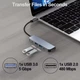 Док-станция Type-c - USB HDMI 4K Type-c PowerDelivery Lemorele 5 в 1 - изображение 3