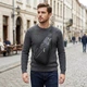 Шкіряна чоловіча сумка через плече для документів та міста Vintage bg149fash73 Чорна - зображення 2