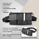 Шкіряна поясна сумка для міста поїздок та щоденного використання Vintage bg149fash53 Чорна - зображення 3