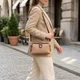 Женский кожаный клатч с защелкой для карт купюр и телефона Vintage bg224fash23 Бежевый - изображение 2