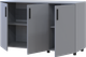Комод Doros Торн Серый 3 ДСП 135х51.6х80 (41510171) - изображение 3