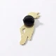 Значок BROCHE брошь бижутерия Птицы Попугай Корелла синий BRGV115399 - изображение 4