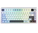 Клавіатура ігрова механічна Aula Mechanical F-75 MAX Wireless White-Blue Gasket Reaper Switch Hot-Swap 2.4G/Bluetooth - зображення 1