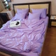 Постільна білизна KoTetextile з ранфорсу євро 200-220 см 70-70 2шт бузковий - зображення 1
