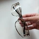 Очки футуристические прозрачные серебристые - изображение 7