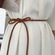 Ремень-шнурок тонкий 150 см коричневый - изображение 3