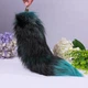 Хвост для квадробики на карабине чёрный с зелёным - изображение 4