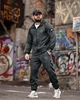 Спортивний костюм чоловічий Stone Island темно-сірий ТР6846, тканина дайвінг, кофта на блискавці з капюшоном, весняний S - зображення 2