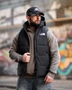 Жилетка мужская The North Face total black, теплая демисезонная безрукавка с капюшоном, плащевка, весенняя XXXL - изображение 3