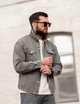 Рубашка мужская джинсовая серая ТР6802, деним (jeans cotton), на кнопках, повседневная, весенняя XXXL - изображение 1