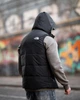 Жилетка мужская The North Face total black, теплая демисезонная безрукавка с капюшоном, плащевка, весенняя XXXL - изображение 6