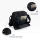Чоловіча сумка через плече Arctic Hunter Cordura чорного кольору з водовідштовхувальним покриттям Arctic Hunter - зображення 2