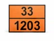Таблица ADR двухсторонняя 30/1202 (Дизель) – 33/1203 (Бензин), 30×40 см - изображение 2