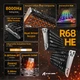 Клавіатура магнітна Attack Shark R68 HE Lnk Black Forged Carbon - зображення 6