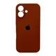 Защитный чехол-накладка Silicone Full Case AA Camera Protect для Apple iPhone 17 Saddle Brown (FullAAi17-42) - изображение 1