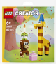 Zestaw klocków LEGO Creator Urodzinowe zwierzaki 60 elementów (30689) - obraz 1