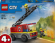 Zestaw klocków LEGO City Wóz strażacki z drabiną 82 elementy (60463) - obraz 1