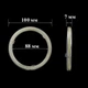 LED кільце Avtoaks «Ангельські очі» 100 мм | 12-24V | Canbus | ~7000K жовте світло 2 шт - зображення 2